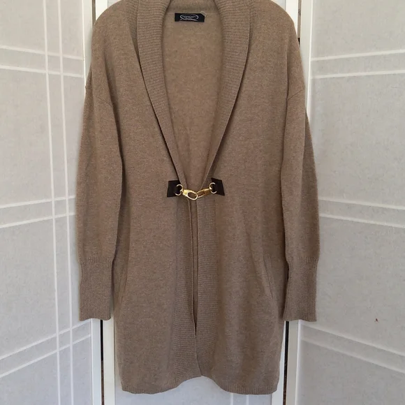 MAGASHONI New York 100 % cashmere cardigan size S